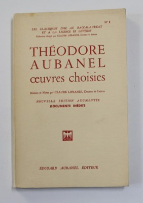 THEODORE AUBANEL - OEUVRES CHOISIES , 1961 foto