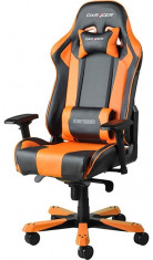 Scaun gaming DXRacer King negru/portocaliu foto