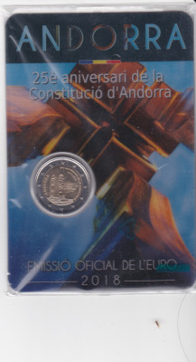 Andorra 2 euro 2018 Constitutia foto