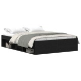 Cumpara ieftin Cadru pat fara saltea, stejar negru, 120x190 cm, lemn prelucrat