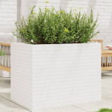 Jardiniera de gradina, alb, 90x60x68,5 cm, lemn masiv de pin GartenMobel Dekor, vidaXL