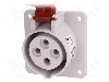 Conector alimentare AC, IEC 60309, IP44, 16A, 400V AC, 4 pini, PAWBOL - B.1055
