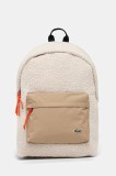 Lacoste rucsac culoarea bej, mare, cu imprimeu, NU5095NZ