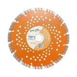Disc diamantat turbo segmentat 230x22.23mm, segment 10mm pentru beton armat, pavele, boltari, piatra dura Breckner Germany