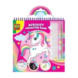 Carte de Colorat cu Activitati 3 in 1 Unicorn, SES Creative