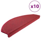 Cumpara ieftin Covorase pentru scari, 10 buc., 65x24x4 cm, semirotunde, mari, rosii