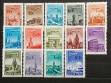 Ungaria 1966 - orase si avioane, serie neuzata
