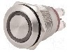 Intrerupator anti-vandalism, OFF-(ON), &Oslash;19mm, BULGIN, MPI002/TE/RD/24