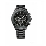 HUGO BOSS Ikon 1512961 Ceas Bărbați Cronograf Quartz Cadran Negru Brățară Oțel Negru 44mm