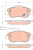 TRW GDB1746 COTEC set placute frana,frana disc