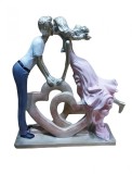 Cumpara ieftin Statueta Decorativa Indragostiti, Love, 28 cm, 103SA