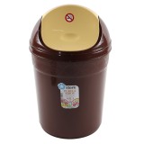 Cos gunoi fluture Plastina nr. 3, D 30 cm, plastic, forma semiovala, diverse culori, cu capac batant, 12L