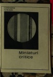 Constantin Cublesan - Miniaturi critice