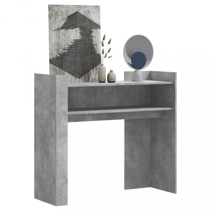 vidaXL Masă consolă, gri beton, 100x35x90 cm, lemn prelucrat 848468