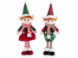 Cumpara ieftin Set 2 figurine Elfi textil multicolor 13x8x42 cm
