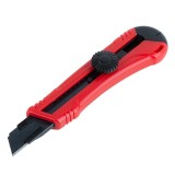 Cutter din oțel SK5 cu lamă neagră și m&acirc;ner ABS 100x18x0.5mm AMIO-04813