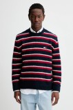 Tommy Jeans pulover din amestec de alpaca culoarea bleumarin, călduros, DM0DM22109