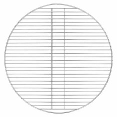 Grătar BBQ Argintiu &Oslash;57 cm din Oțel Inoxidabil