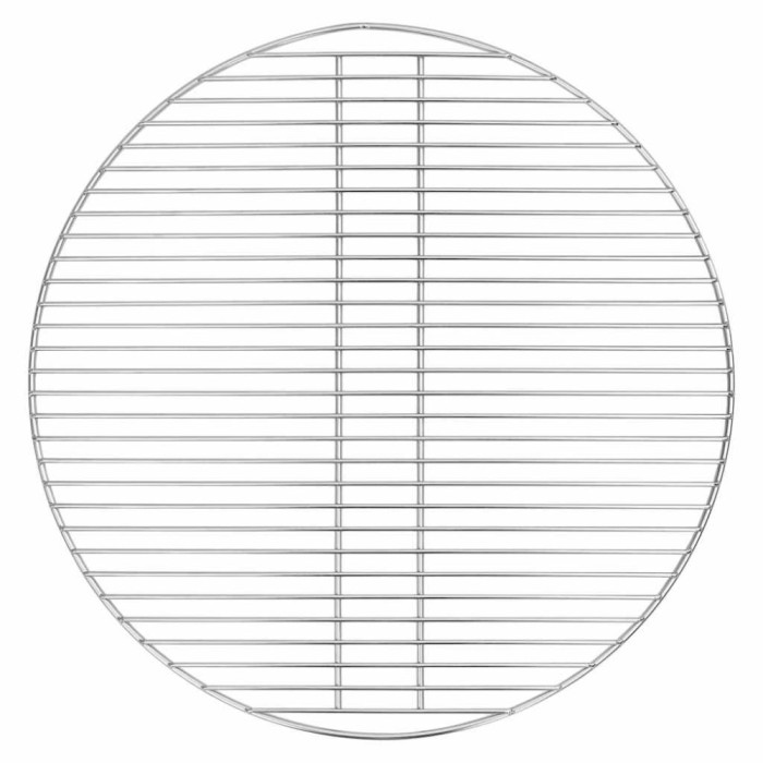 Grătar BBQ, argintiu, &Oslash;57 cm, oțel inoxidabil