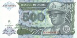 ZAIR █ bancnota █ 500 Nouveaux Zaires █ 1994 █ P-64 █ UNC █ necirculata