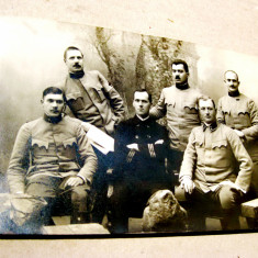 B686-I-Foto Ofiteri romani armata austro-ungara anii 1900 stare buna 14/9 cm.