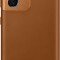 Husa de protectie Samsung pentru Galaxy S21 Ultra, Leather Cover, Maro