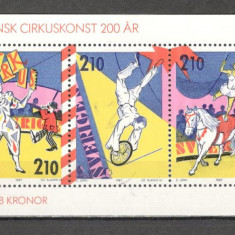 Suedia.1987 200 ani Circul din carnet KS.303