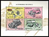 Timbre Romania 1996 - Automobile de Epoca, Bloc MNH, Colectie