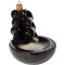 Fantana conuri parfumate backflow Bambus, suport con cu efect de gheata calda, ceramica 9 cm