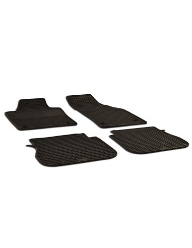 Set covorase auto din cauciuc tip tavita Volkswagen Caddy (2003-2015)/(2015-2019) Sistem Fixare Rotund