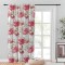 Draperie blackout model floral cu rejansa transparenta cu ate pentru galerie, Madison, 250x225 cm, densitate 700 g/ml, Rosa Damascena, 1 buc