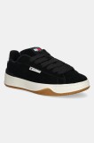Tommy Jeans sneakers din piele intoarsă TJW SKATE SNEAKER culoarea negru, EN0EN02677