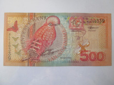 Rara! Suriname 500 Gulden 2000 foto