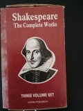 WILLIAM SHAKESPEARE OPERE COMPLETE (ENGLEZA) (set complet, 3 volume)