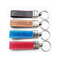 Breloc cheie din piele Eco Chevrolet Negru