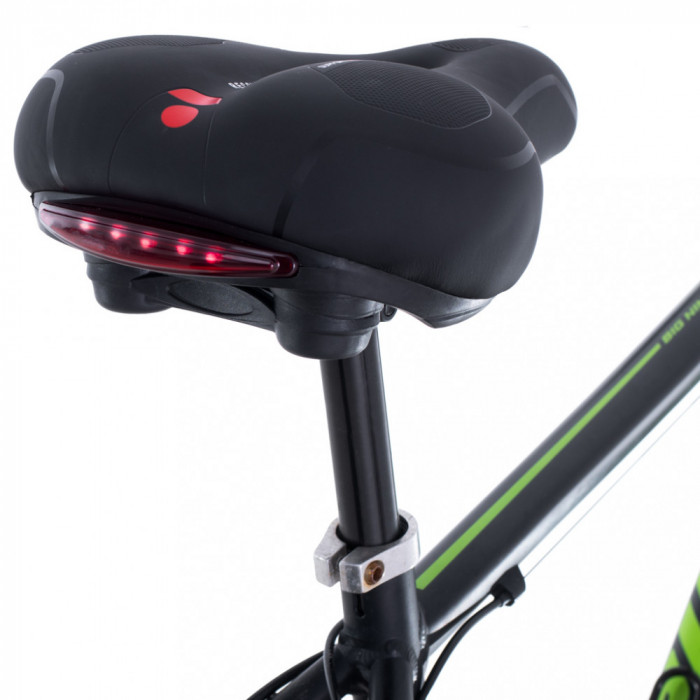 Scaun pentru bicicleta model SPORT, din spuma, cu stop LED incorporat, culoare Neagra AVX-KX5059