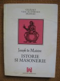 Joseph de Maistre - Istorie si masonerie