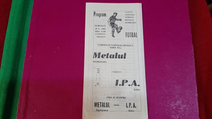 program METALUL SIHISOARA - IPA SIBIU