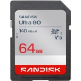 Card Memorie SDXC SanDisk Ultra GO, 64Gb, Clasa 10 / UHS-1 U1 SDSDUGN-064G-GN6IN