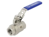Supapă cu bilă Oțel AISI 316 PTFE 105mm PNEUMAT
