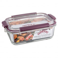 Caserola cu capac, Kilner, Fresh, 0.85 L, 24 x 19 cm, sticla, transparent