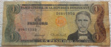 Bancnota 1 PESO ORO - REPUBLICA DOMINICANA, anul 1978 *cod 45 B