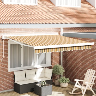 Gossi pergola retractabila automata cu dungi multicolore 300x250 cm foto