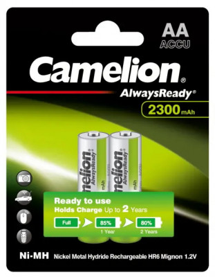 Baterie Reincarcabila Camelion AA LR6 Acumulatori Preincarcati Ni-MH 1.2V 2300mAh Blister 2 foto