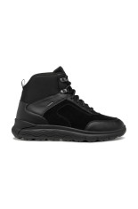 Geox botine D SPHERICA 4X4 B ABX femei, culoarea negru, cu toc plat, D4626B 08522 C9999