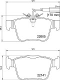 BREMBO P 23 180 PRIME LINE set placute frana,frana disc