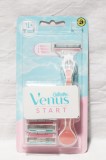 Aparat ras femei Gillette Venus Start cu 3 rezerve 3 lame