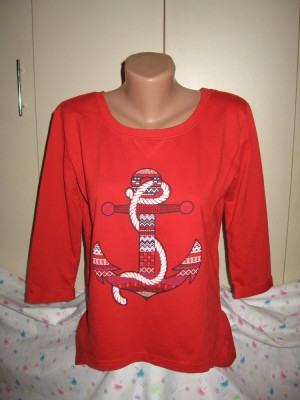 Bluza Colours of The World cu ancora Mar 40 foto