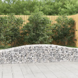 Cosuri gabion arcuite 25 buc, 400x50x40/60 cm, fier galvanizat GartenMobel Dekor, vidaXL