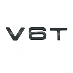 Emblema Audi V6T Negru pentru aripi